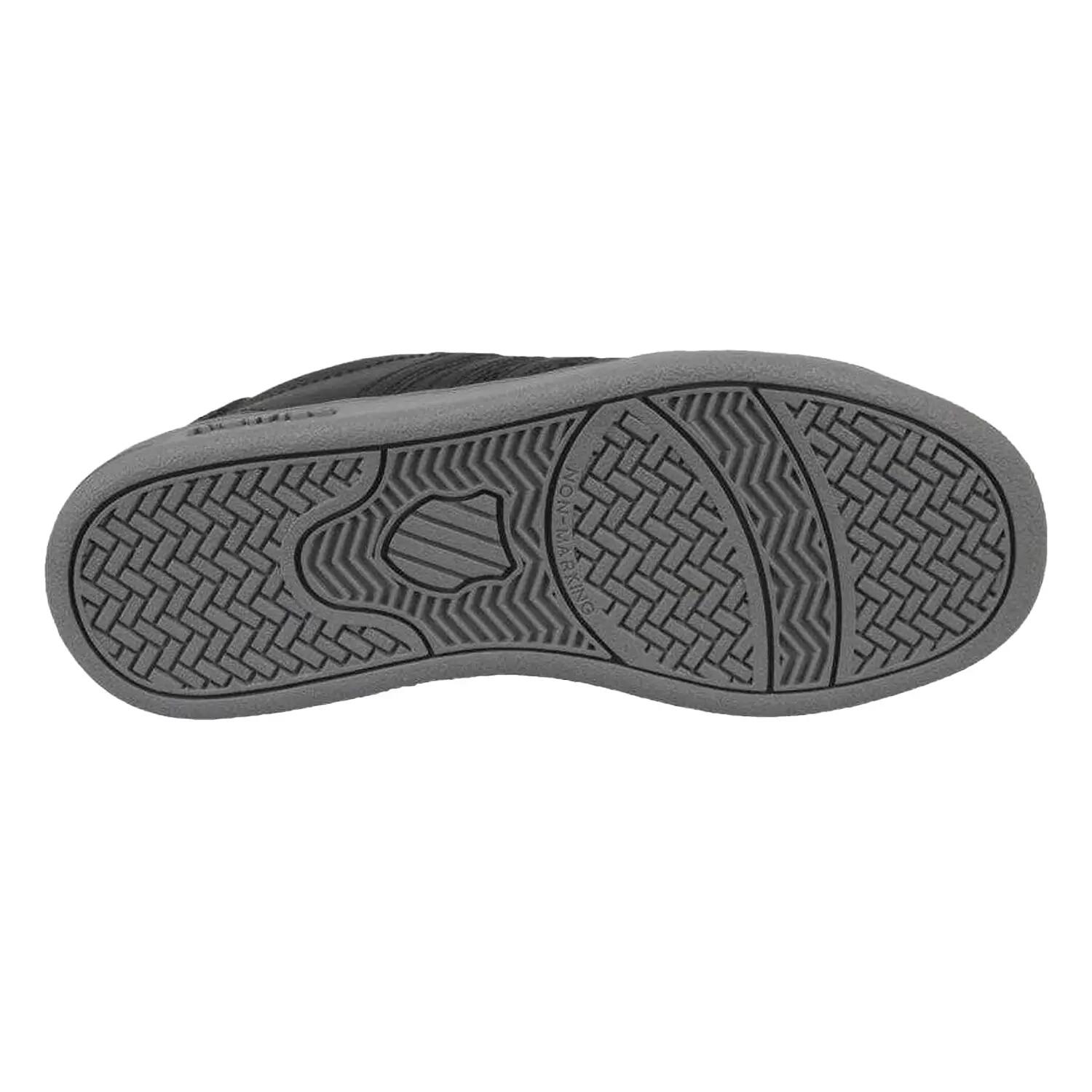 Zapatillas Deportivas de Cuero Hoke Diseño Tartán para Niños/Niñas Negro 3/4
