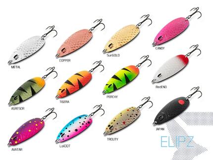 Cuillère ondulante ELIPZ FullSCALE | 12g AGRESOR Hook #2