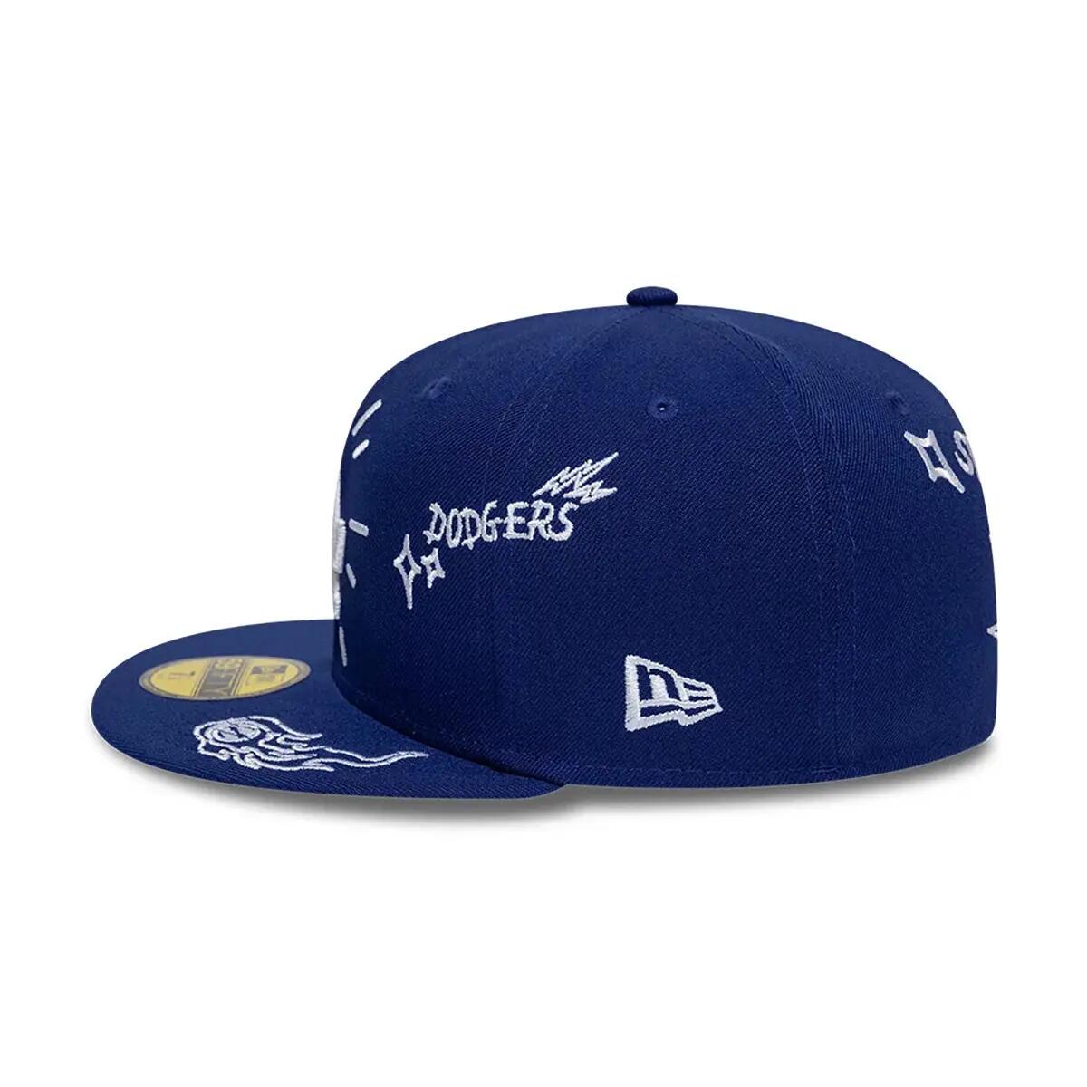 New Era 59FIFTY Cap MLB Los Angeles Dodgers Scribble dunkelblau 6/7