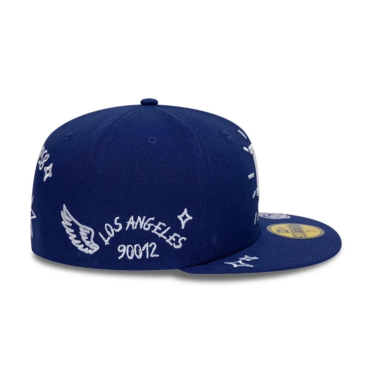 New Era 59FIFTY Cap MLB Los Angeles Dodgers Scribble dunkelblau 5/7