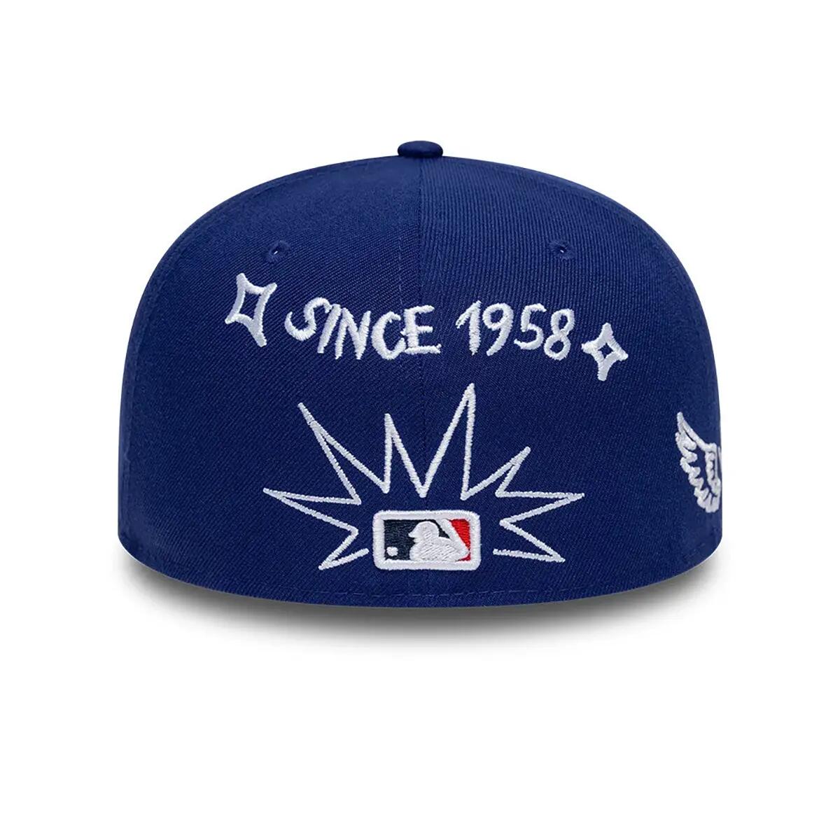 New Era 59FIFTY Cap MLB Los Angeles Dodgers Scribble dunkelblau 4/7