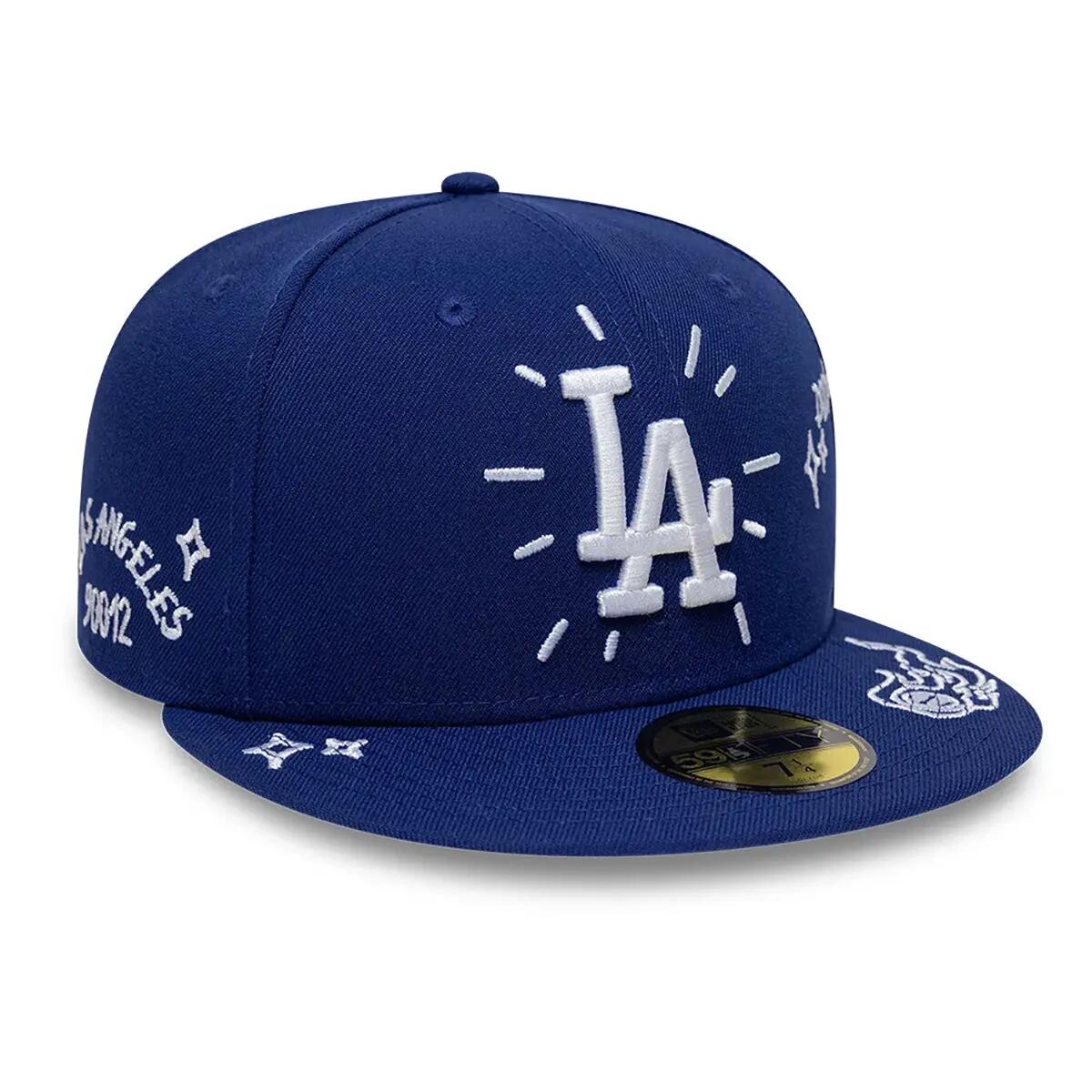 New Era 59FIFTY Cap MLB Los Angeles Dodgers Scribble dunkelblau 3/7