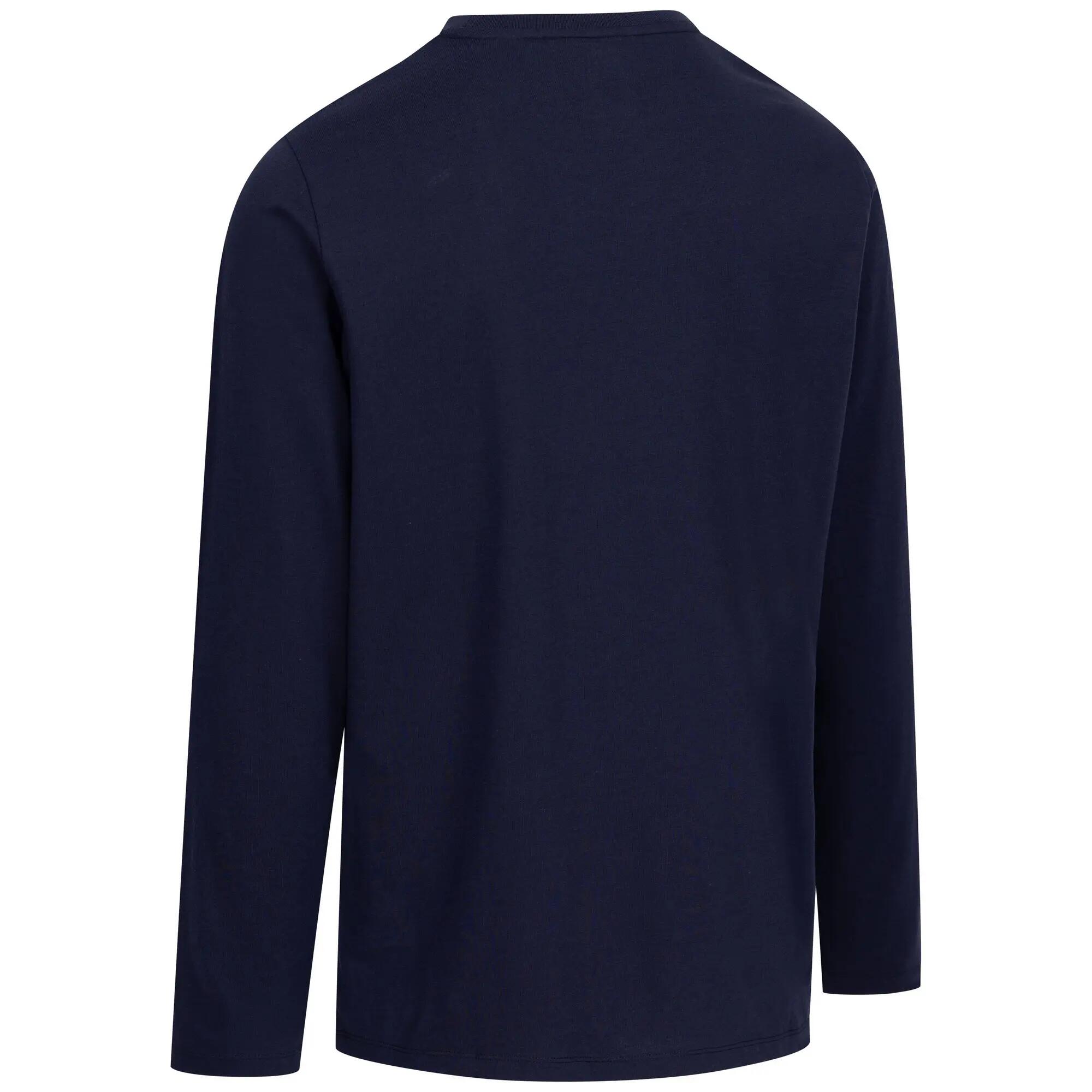 Mens Edwardo LongSleeved TShirt (Navy) 2/3