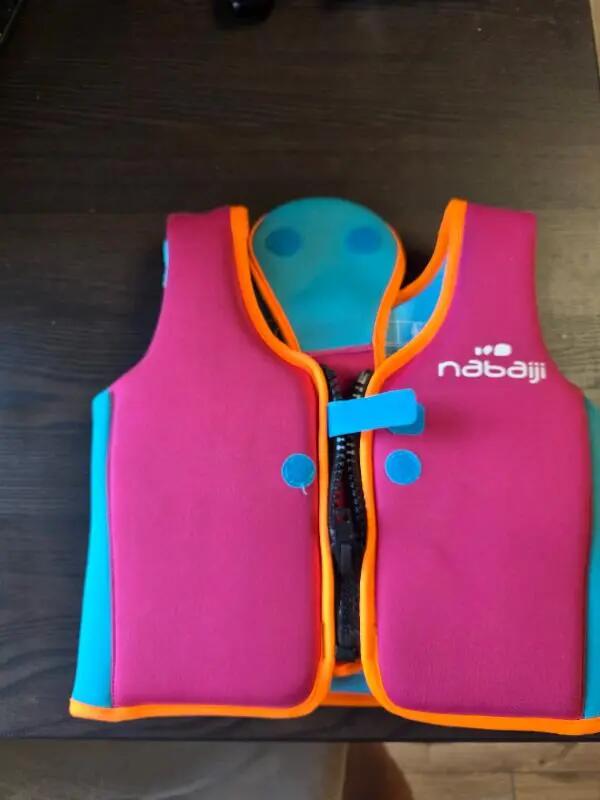 Entre Particuliers - Gilet de natation rose-jaune 3/3