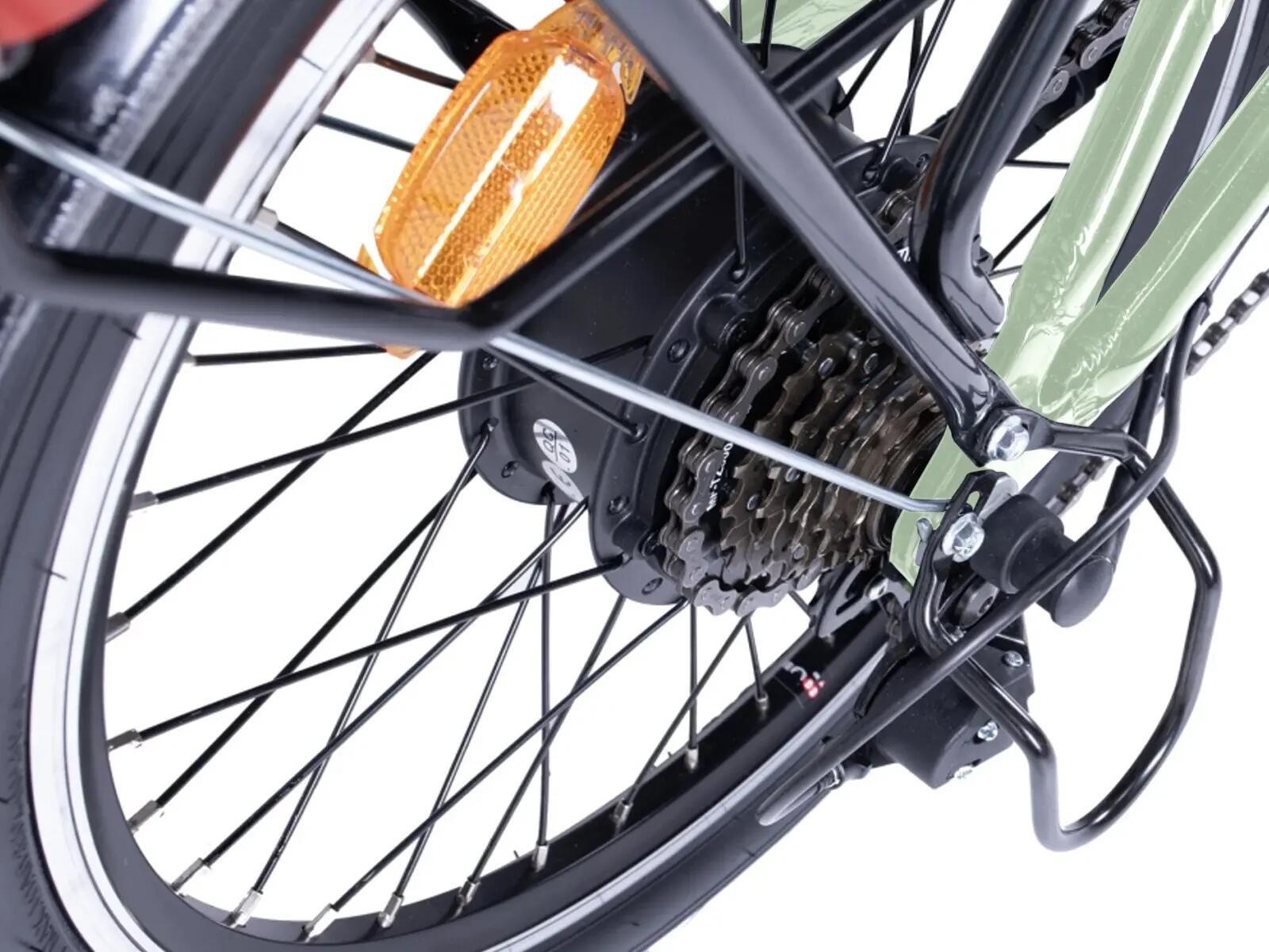 Vélo pliable Villette le Pliage, vélo électrique 10.4, vert menthe 2/4