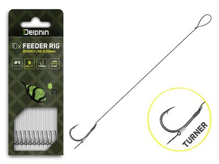 Bas de ligne Feeder Braided Sting | 8cm/0,14mm/Turner #8