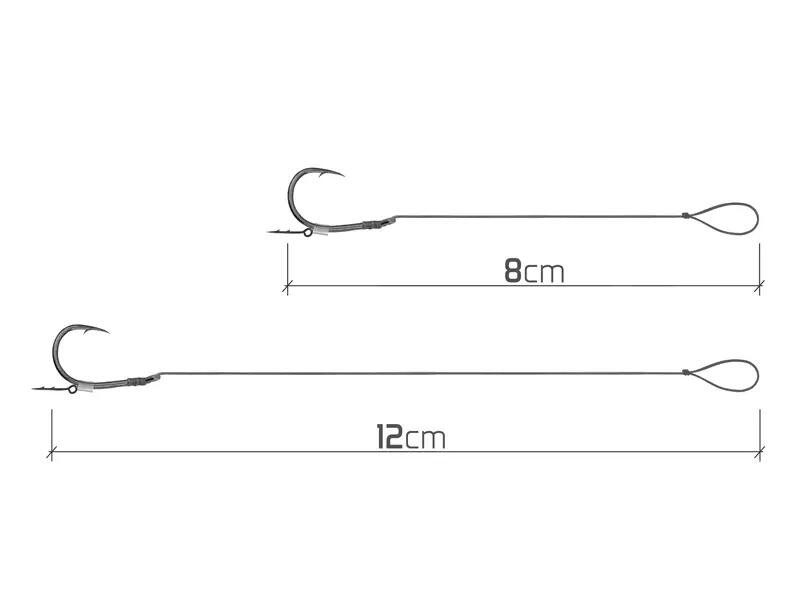 Onderlijn Feeder Braided Sting | 8cm/0,20mm/Turner #4 3/6