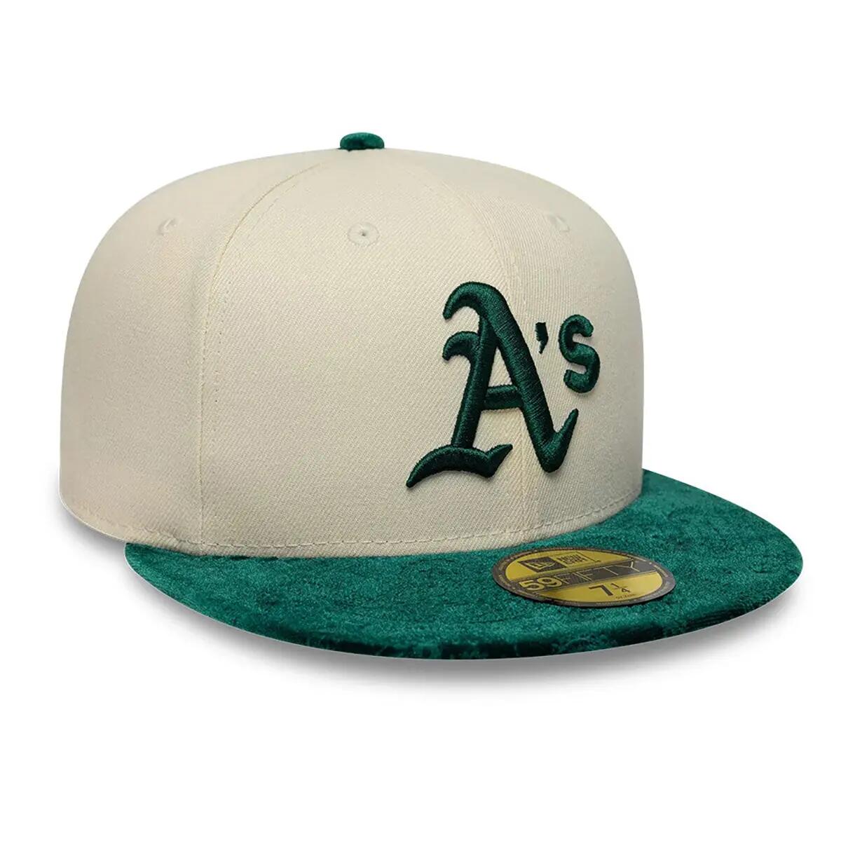 New Era 59FIFTY Cap MLB Athletics Oakland Paisley hellbeige/grün 5/8