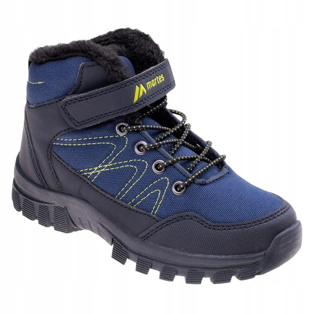 Childrens/Kids Niral Mid Cut Ankle Boots (Navy/Royal Blue/Lime)