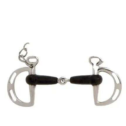 Mors pour cheval à embouchure articulée en caoutchouc Sefton Kimblewick Uxeter