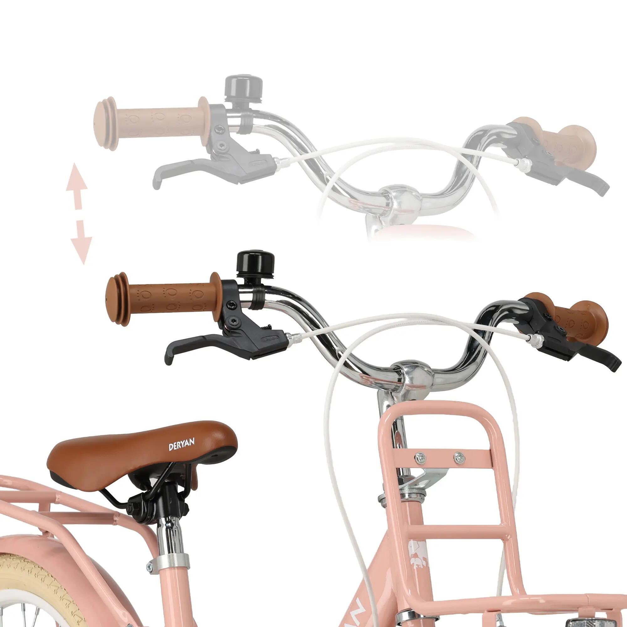 Bicicleta de Criança Deryan Liv 20 polegadas - Guiador e Selim Ajustáveis - Rosa 4/8