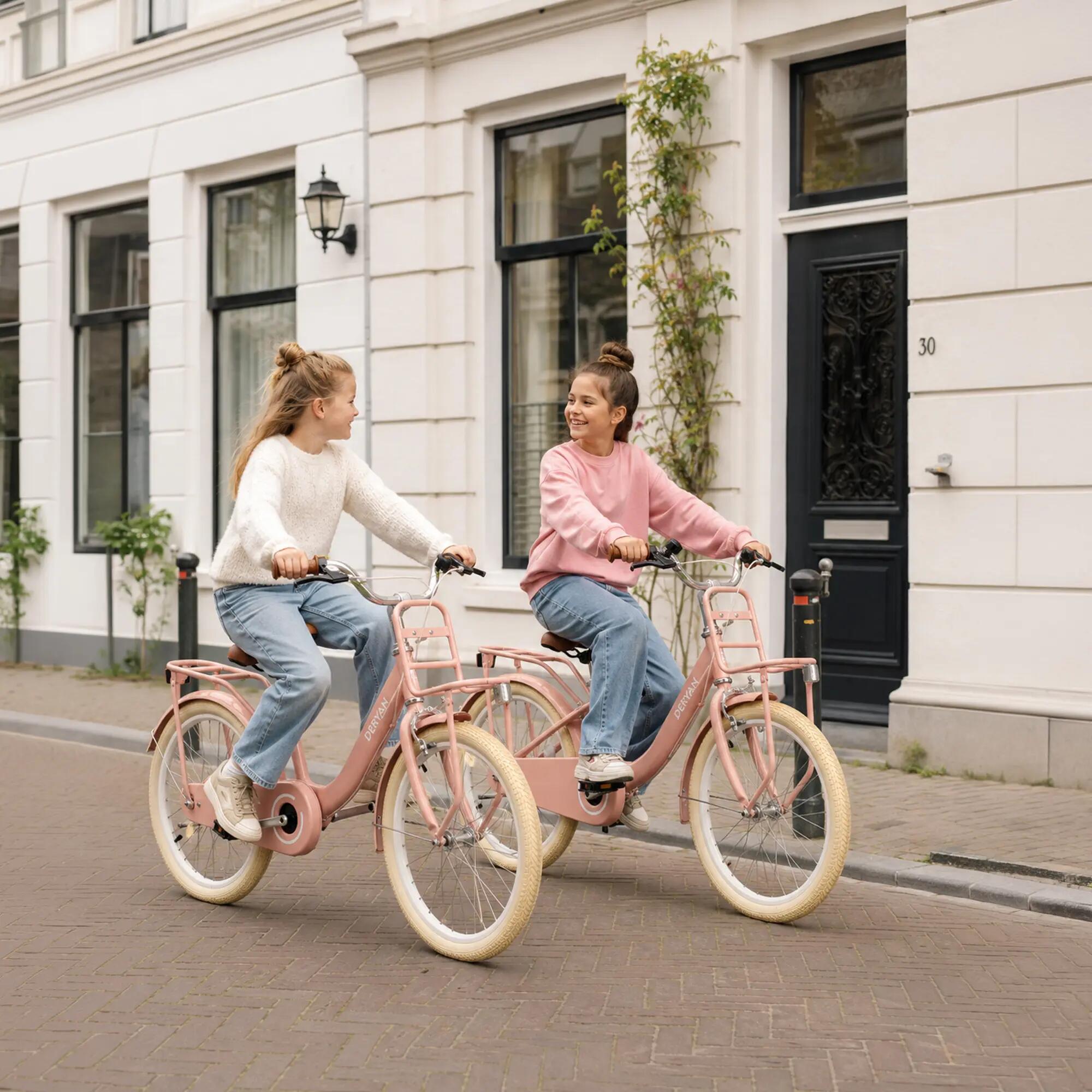 Bicicleta de Criança Deryan Liv 20 polegadas - Guiador e Selim Ajustáveis - Rosa 7/8