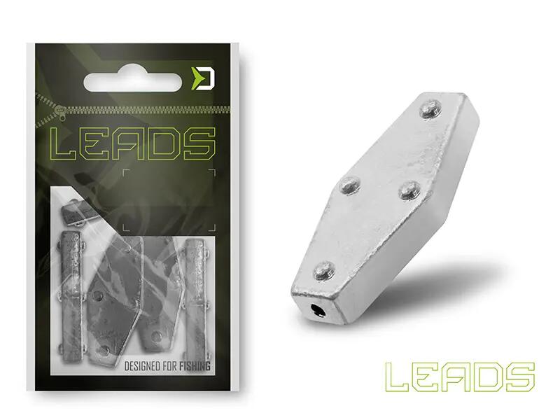 LEADS Plomo hexagonal con agujero / 5 unidades | 15,0g 3/3