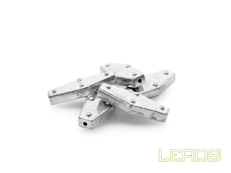 LEADS Plomo hexagonal con agujero / 5 unidades | 15,0g 2/3
