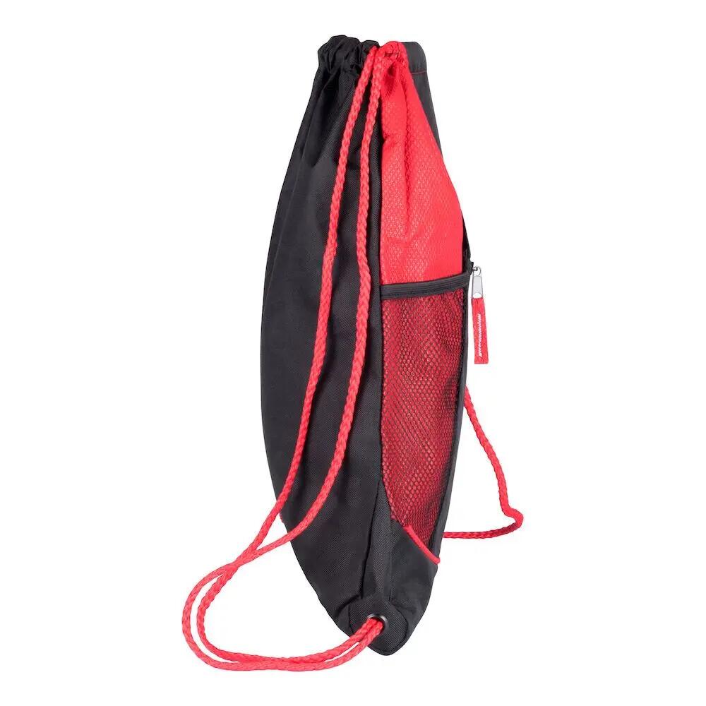 Mochila de Cuerdas Diseño Dos Tonos de Poliéster 10L Rojo 3/4