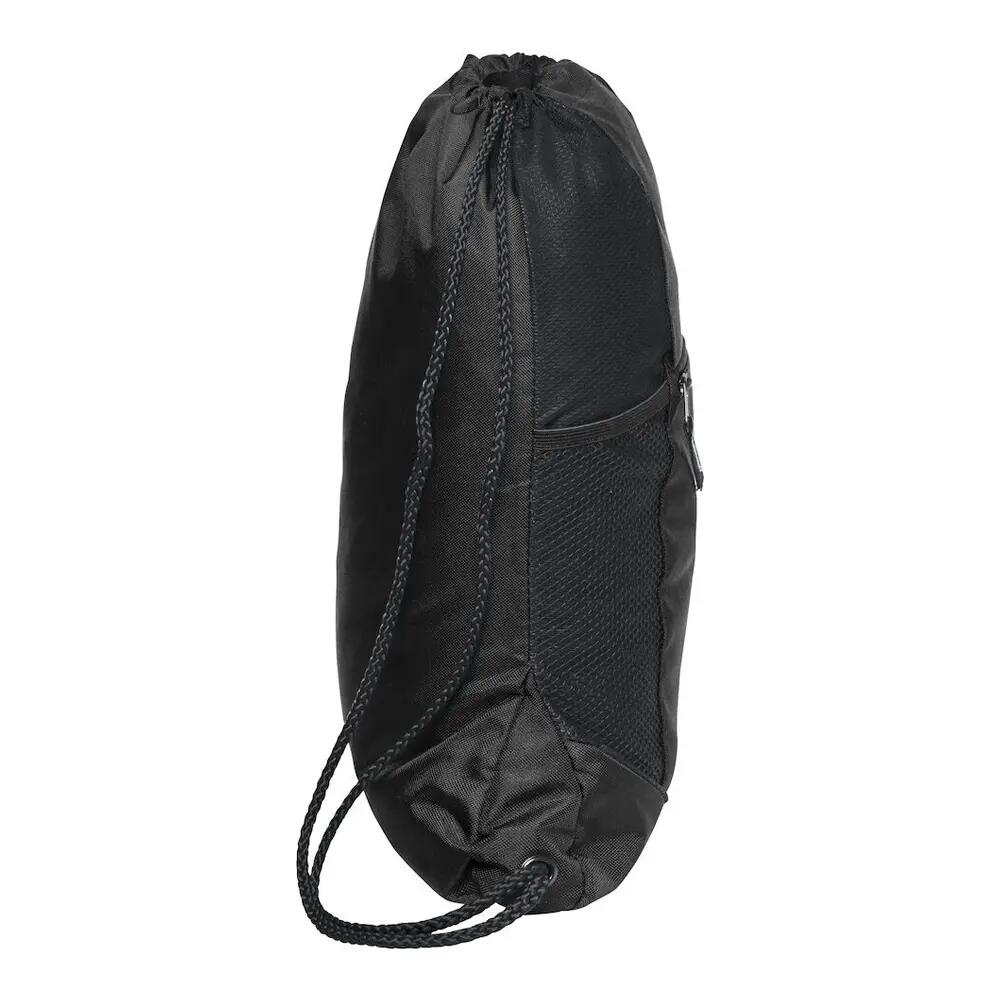 Two Tone Polyester 10L Drawstring Bag (Black) 3/4