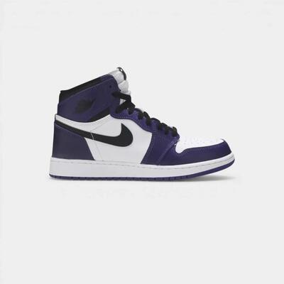 Air jordan 1 retro high court purple white (gs)