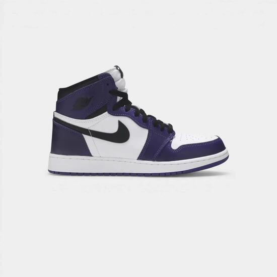 Air Jordan 1 Retro High Court Purple White (GS)