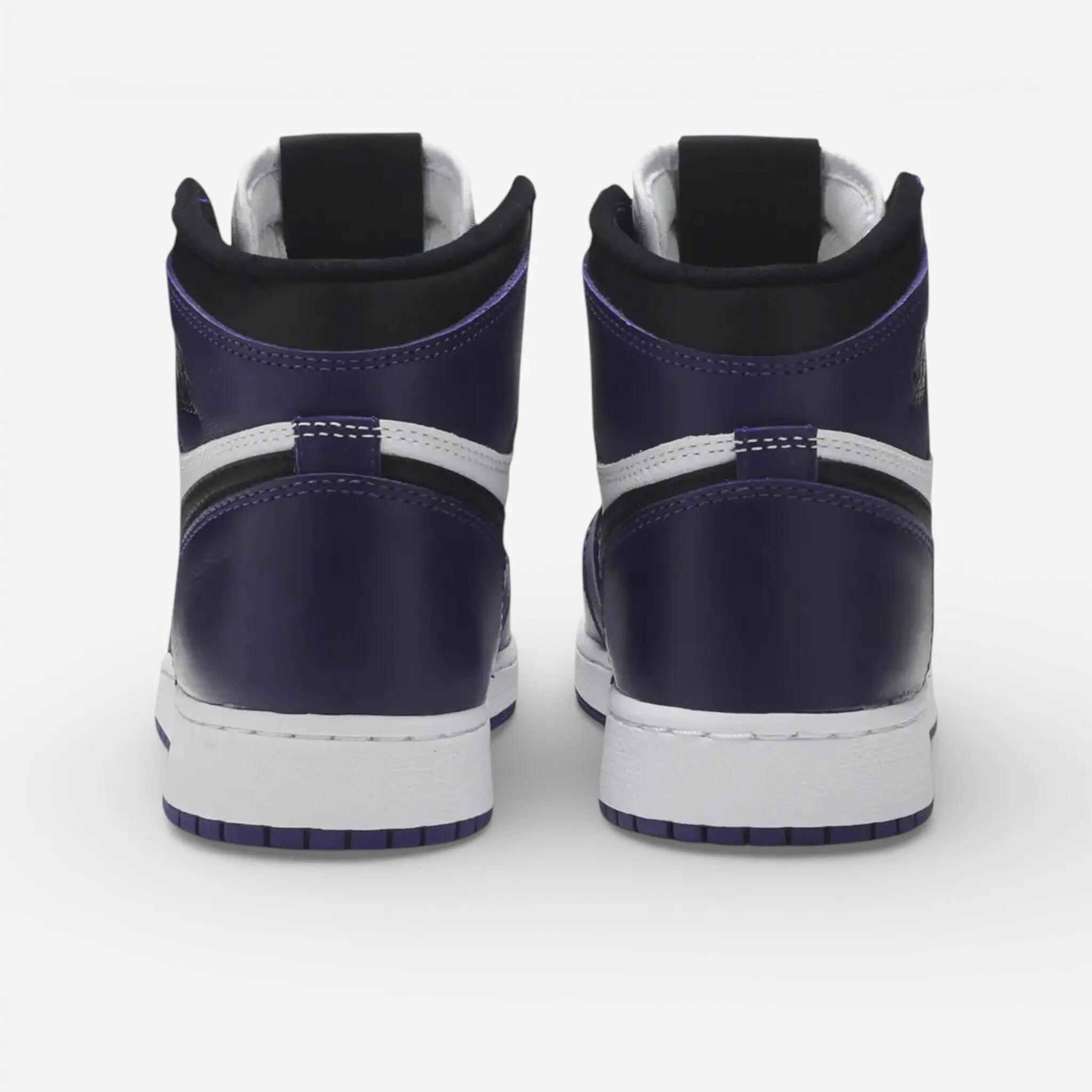 Air Jordan 1 Retro High Court Purple White (GS) 3/4