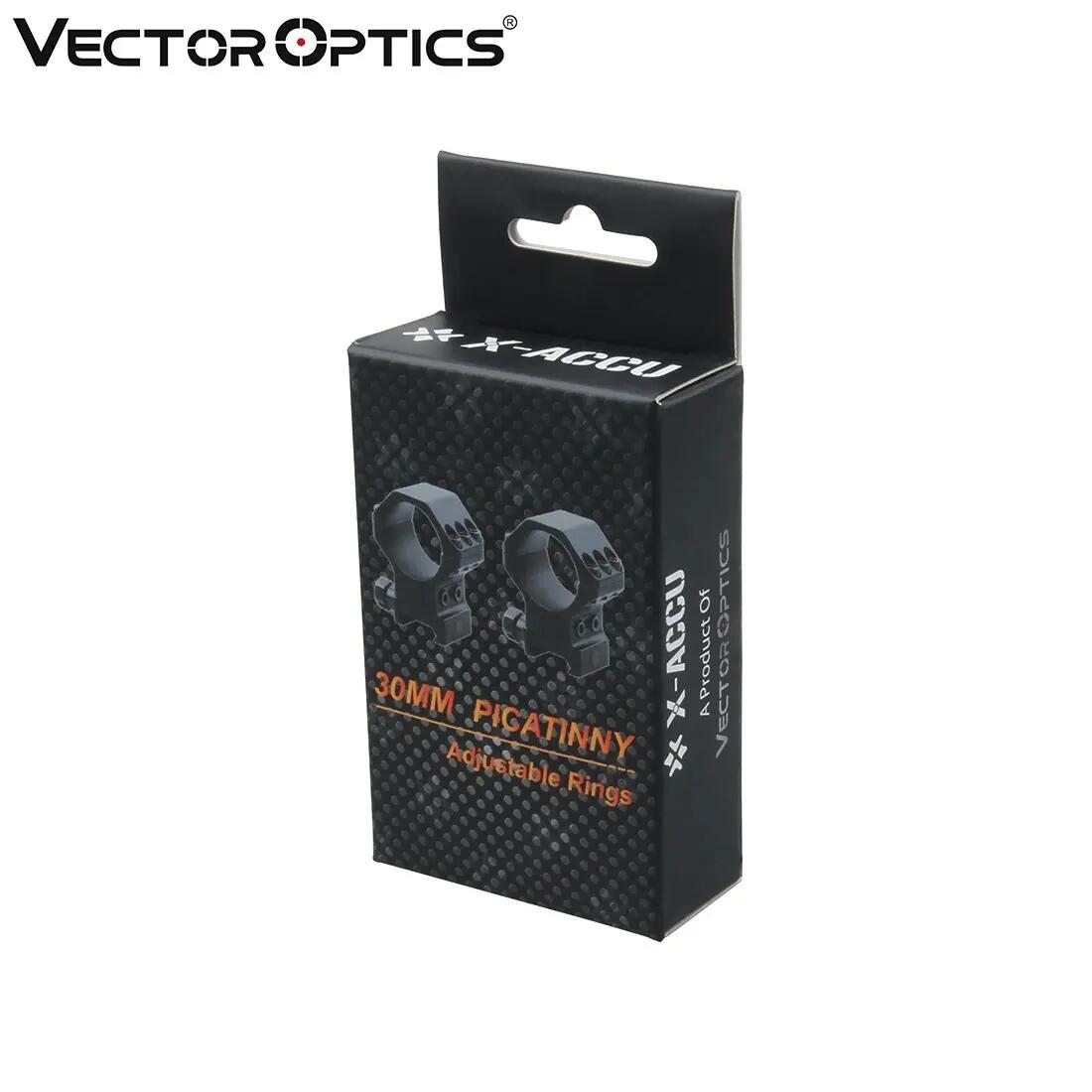 Montagens Vector Optics X-Accu 2Pcs 30mm Weaver/Picatinny Elevação Aju 4/4