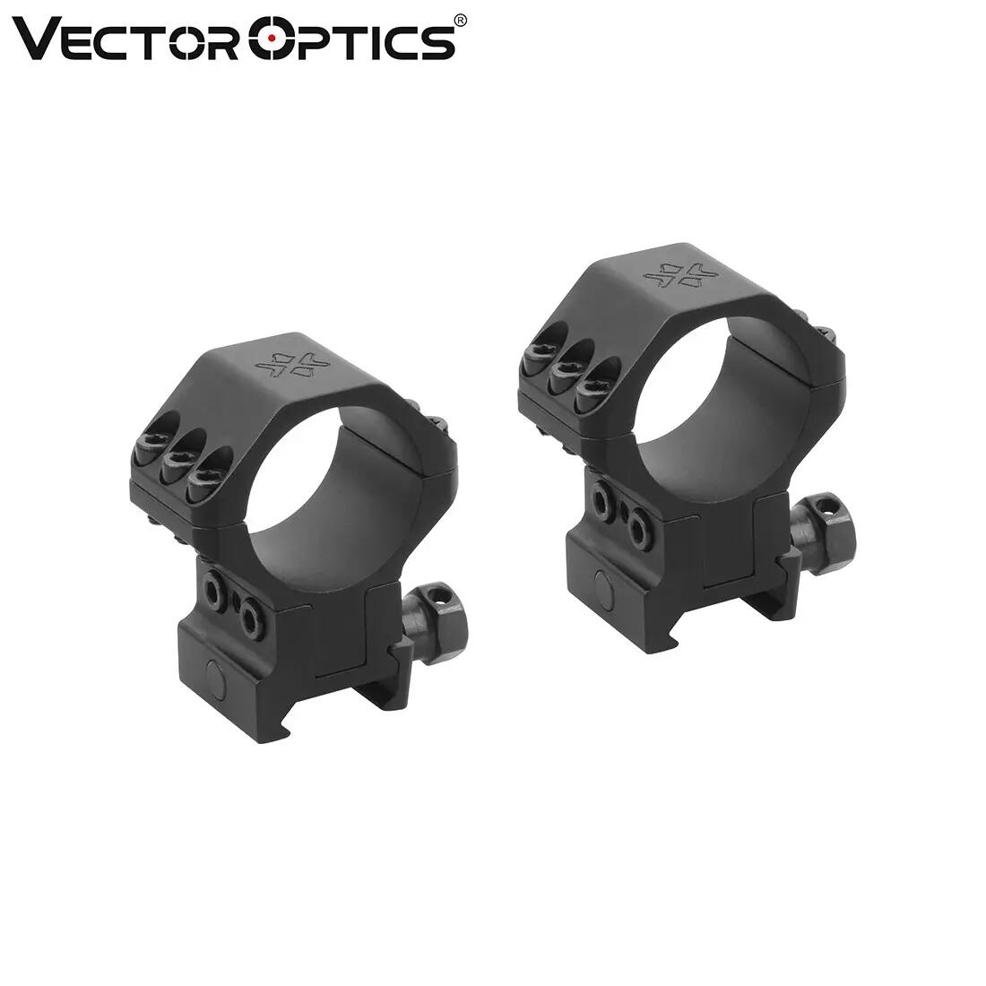 Montagens Vector Optics X-Accu 2Pcs 30mm Weaver/Picatinny Elevação Aju 2/4