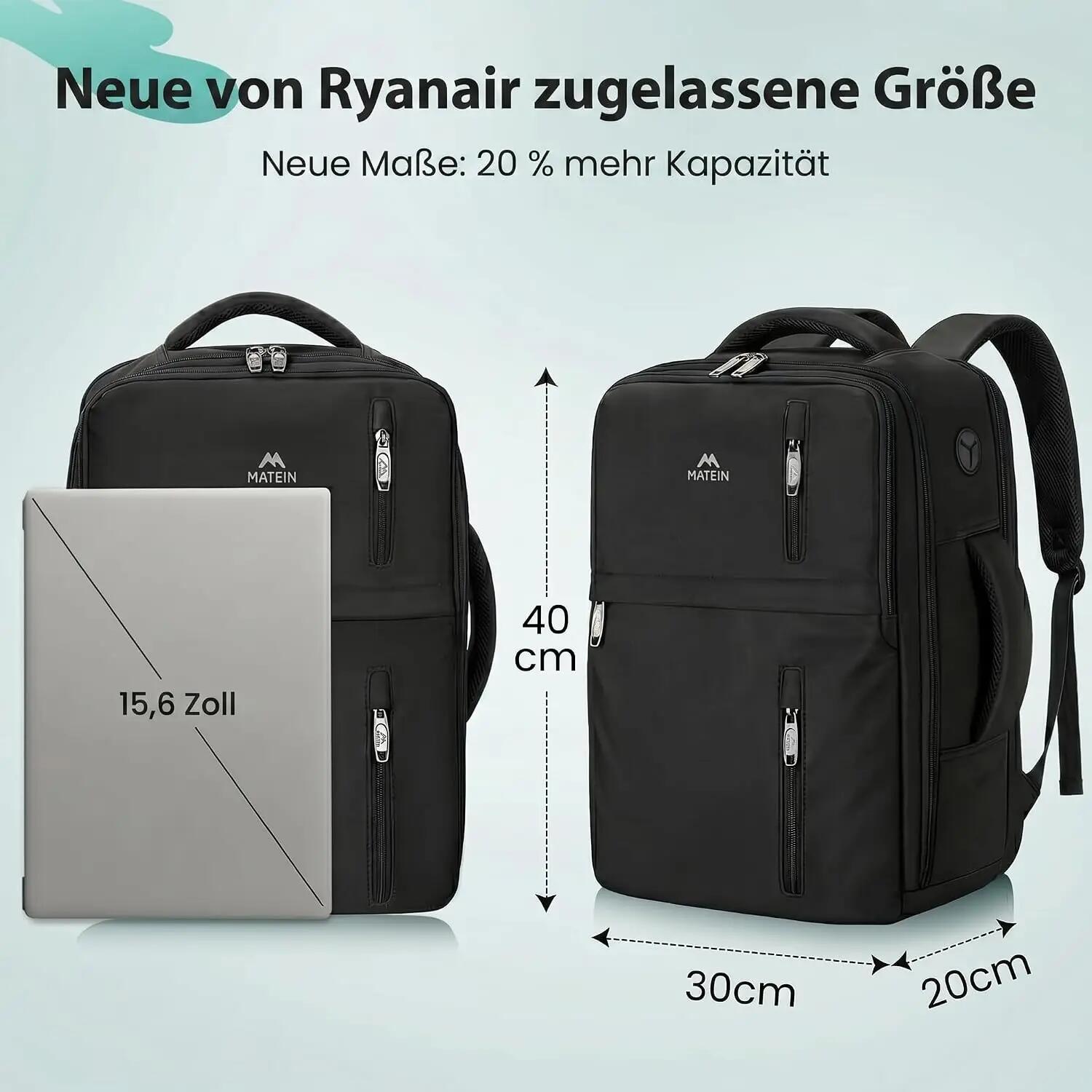 Mixte Voyage Sac cabine 40x30x20 24L ordinateur FlyClassic 2/3
