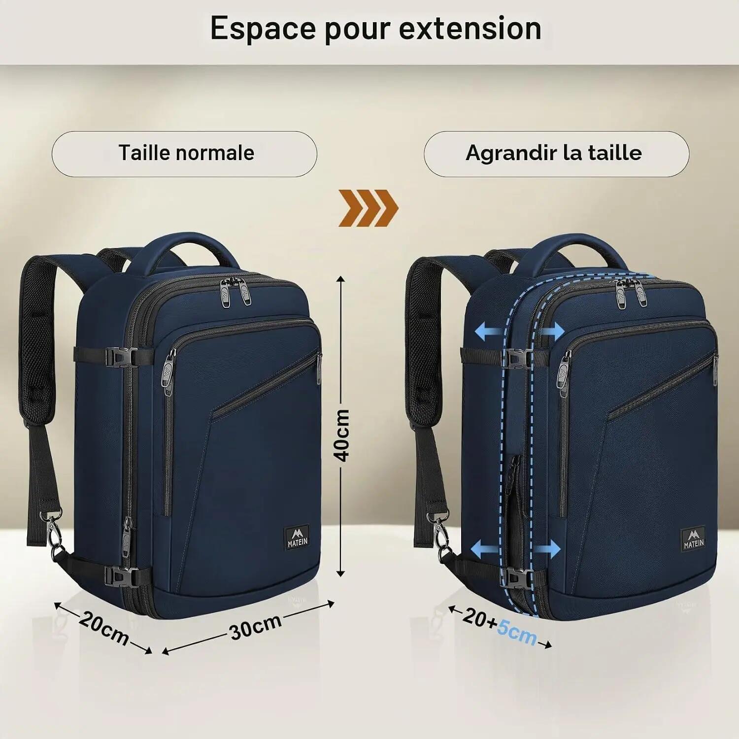 Mixte Voyage Sac cabine 40x30x20 extensible 30L Eurowings 2/3