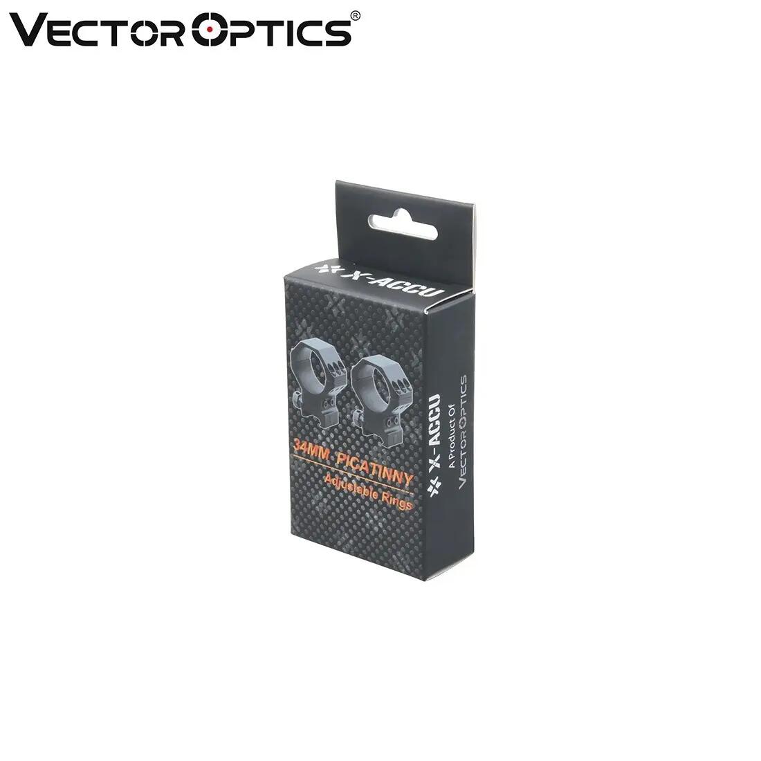Montagens Vector Optics X-Accu 2Pcs 34mm Weaver/Picatinny Elevação Aju 4/4