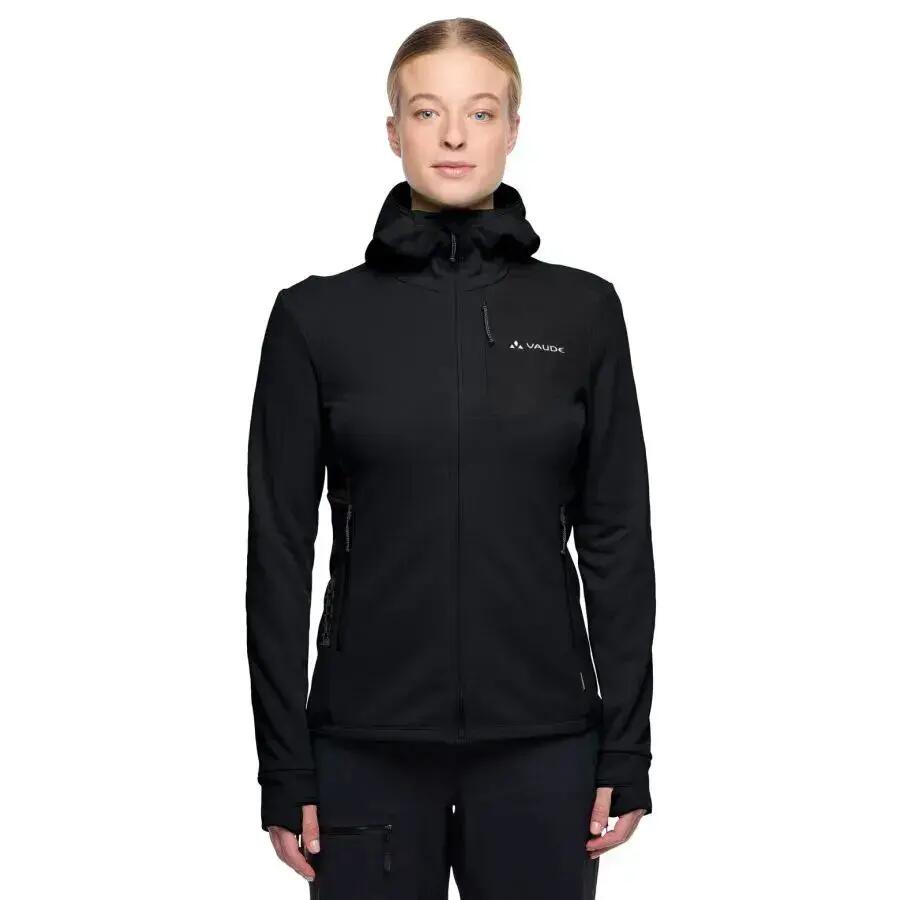 Tecido polar com capuz com fecho de correr para mulher VAUDE Monviso III 2/5