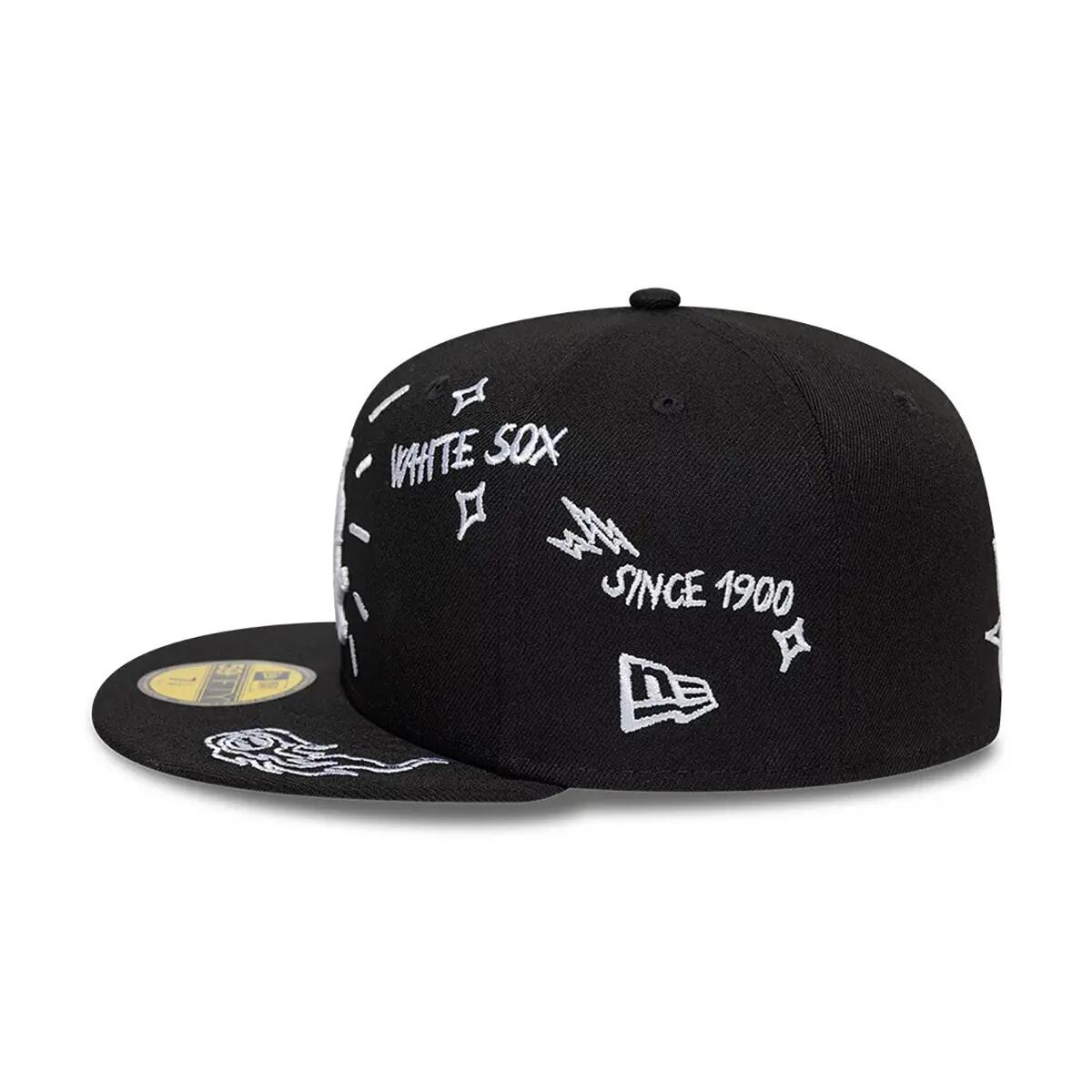 New Era 59FIFTY Cap MLB Chicago White Sox Scribble schwarz 5/7