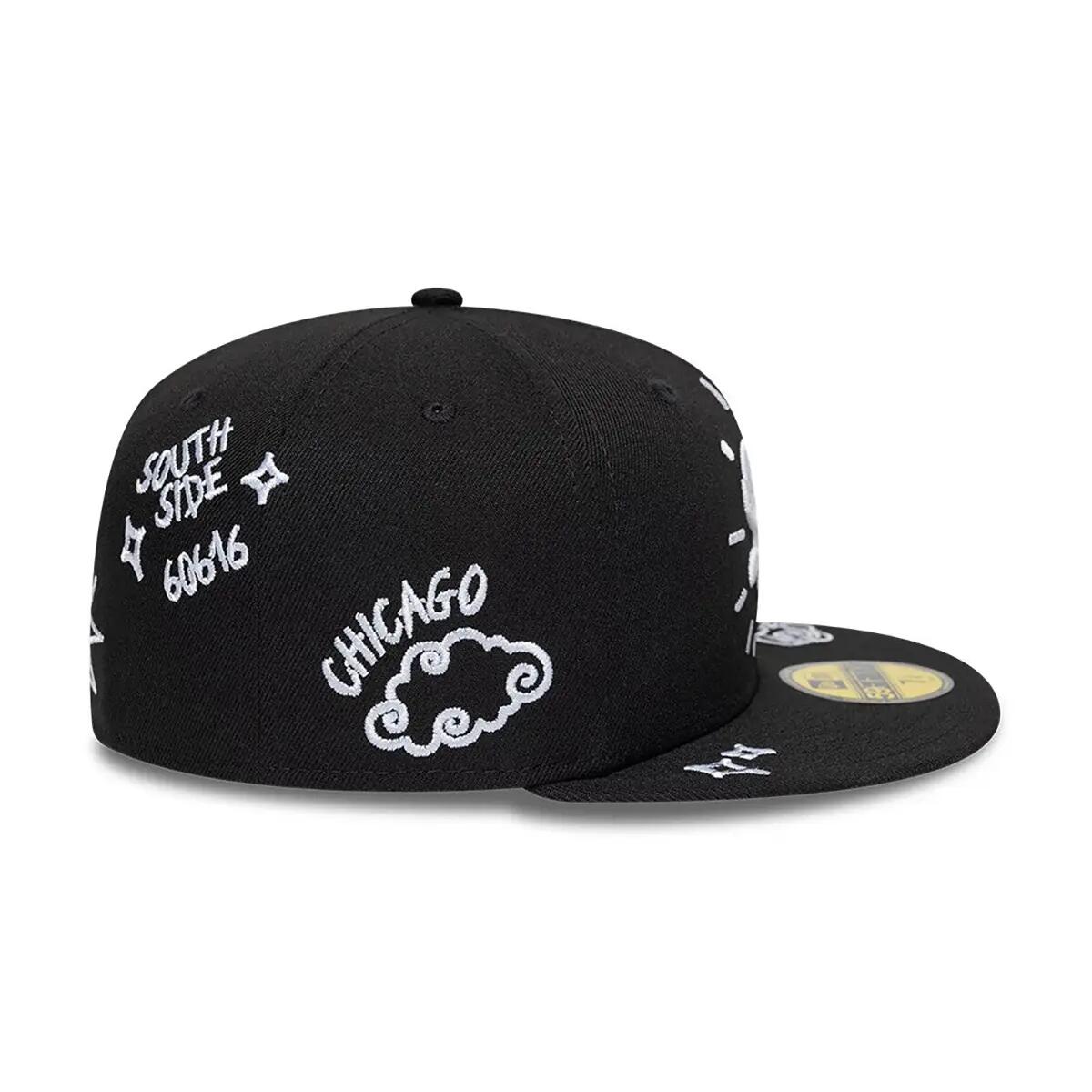 New Era 59FIFTY Cap MLB Chicago White Sox Scribble schwarz 4/7
