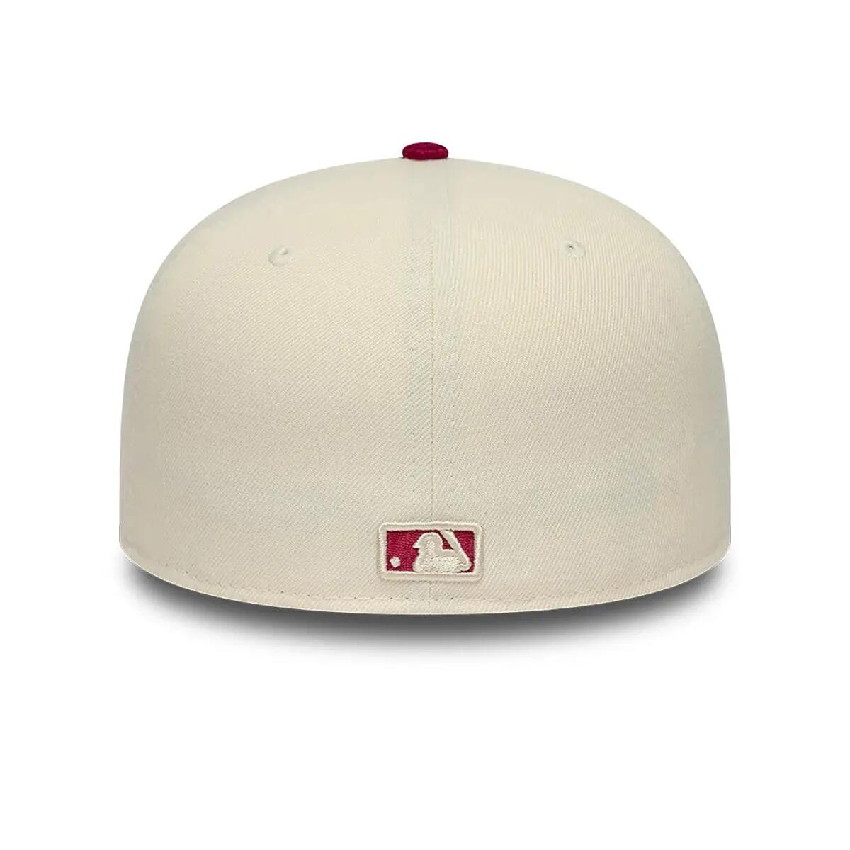 New Era 59FIFTY Cap MLB LA Dodgers Paisley hellbeige/dunkelrot 6/8