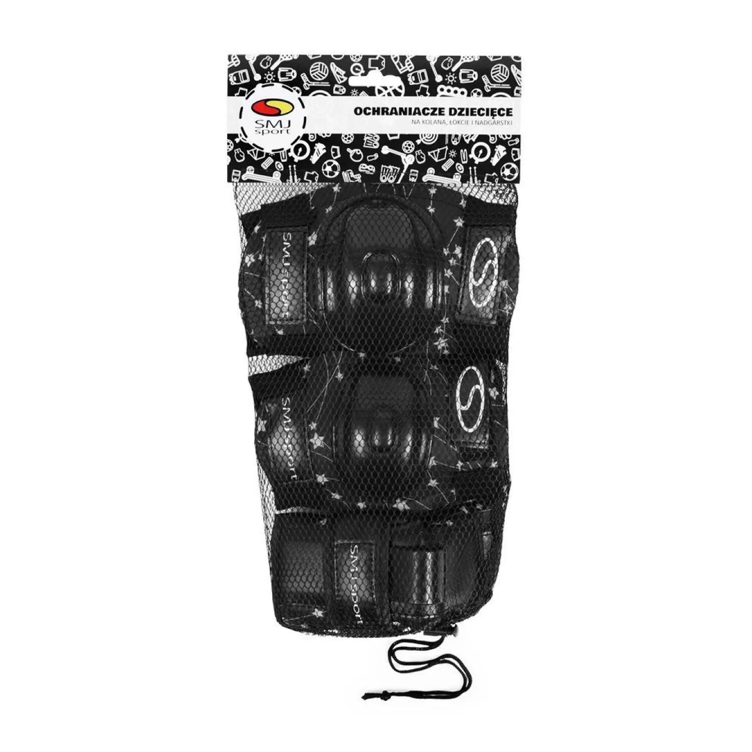 Conjunto de almofadas de patinagem para crianças e jovens (Preto) 2/2