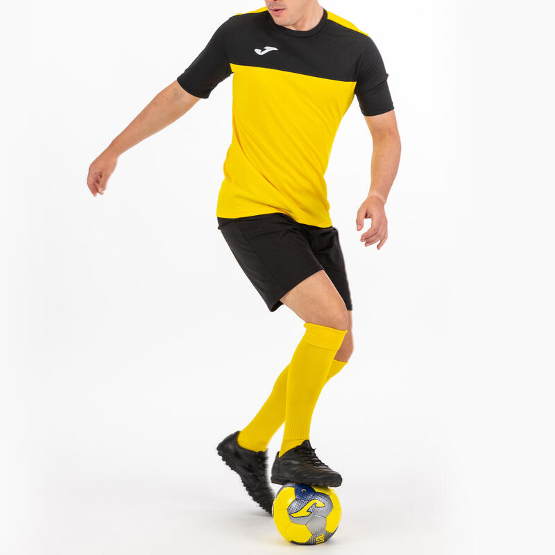 Maillot manches courtes football Homme Joma Winner jaune noir