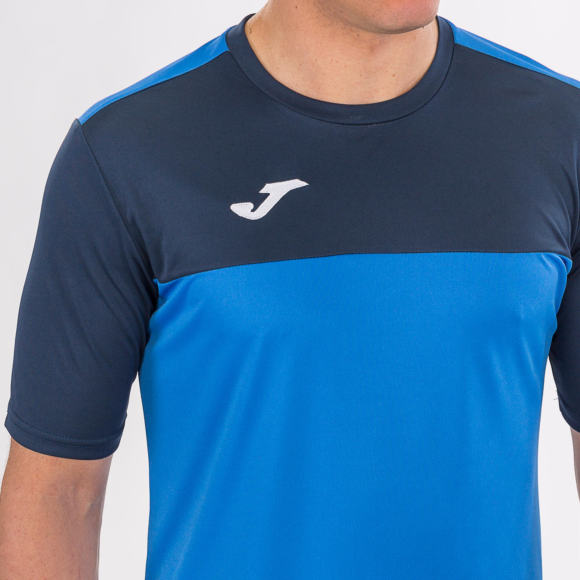 T-Shirt Manga Curta Futebol Criança Joma Winner Azul Royal 4/5