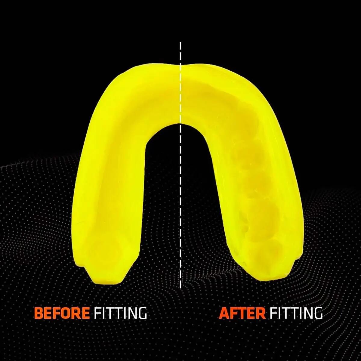 Protetor bucal Gel Max Shock Doctor Adulto (11+) Amarelo fluorescente 3/5