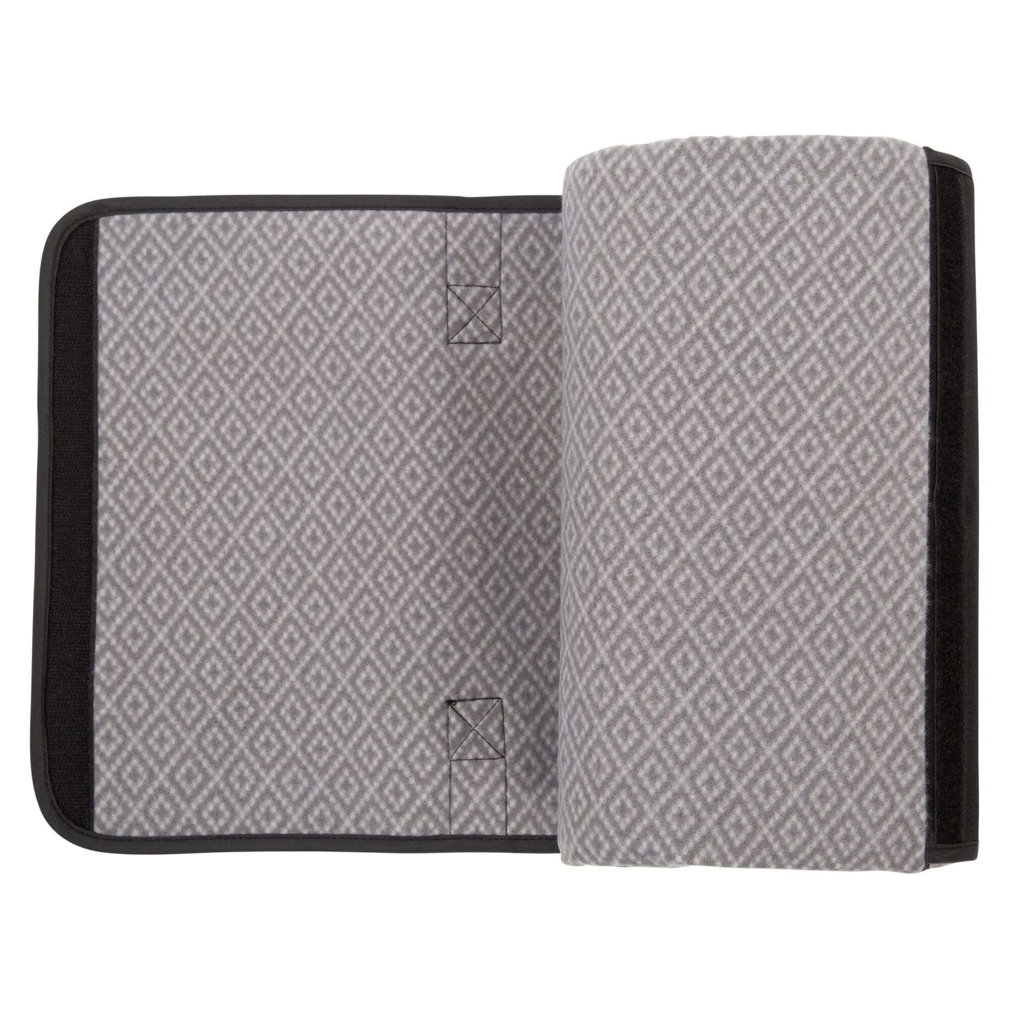 Impermeabile A Quadri Coperta Trespass Throw Grigio Scuro 3/5