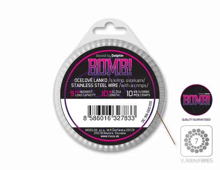 Staallijn BOMB! met sleeves | 10m/9kg 2/2