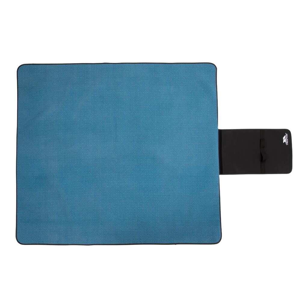 Throw Waterproof Checked Foldable Blanket (Rich Teal)