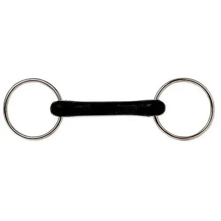 Mors droit pour cheval n caoutchouc dur Sefton