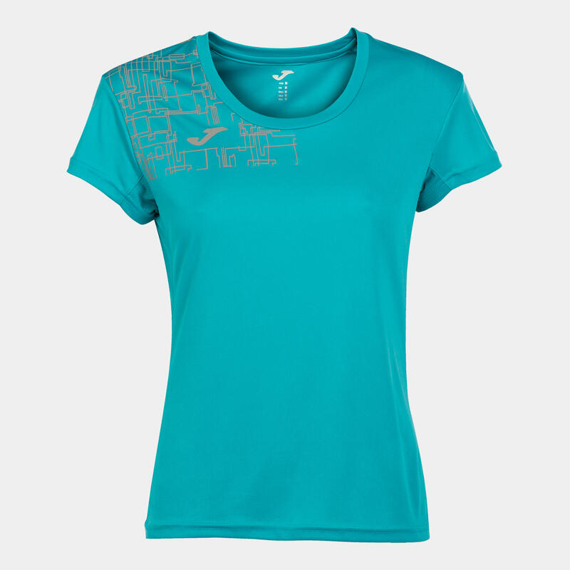 Maillot manches courtes trail running Femme Joma Elite viii turquoise