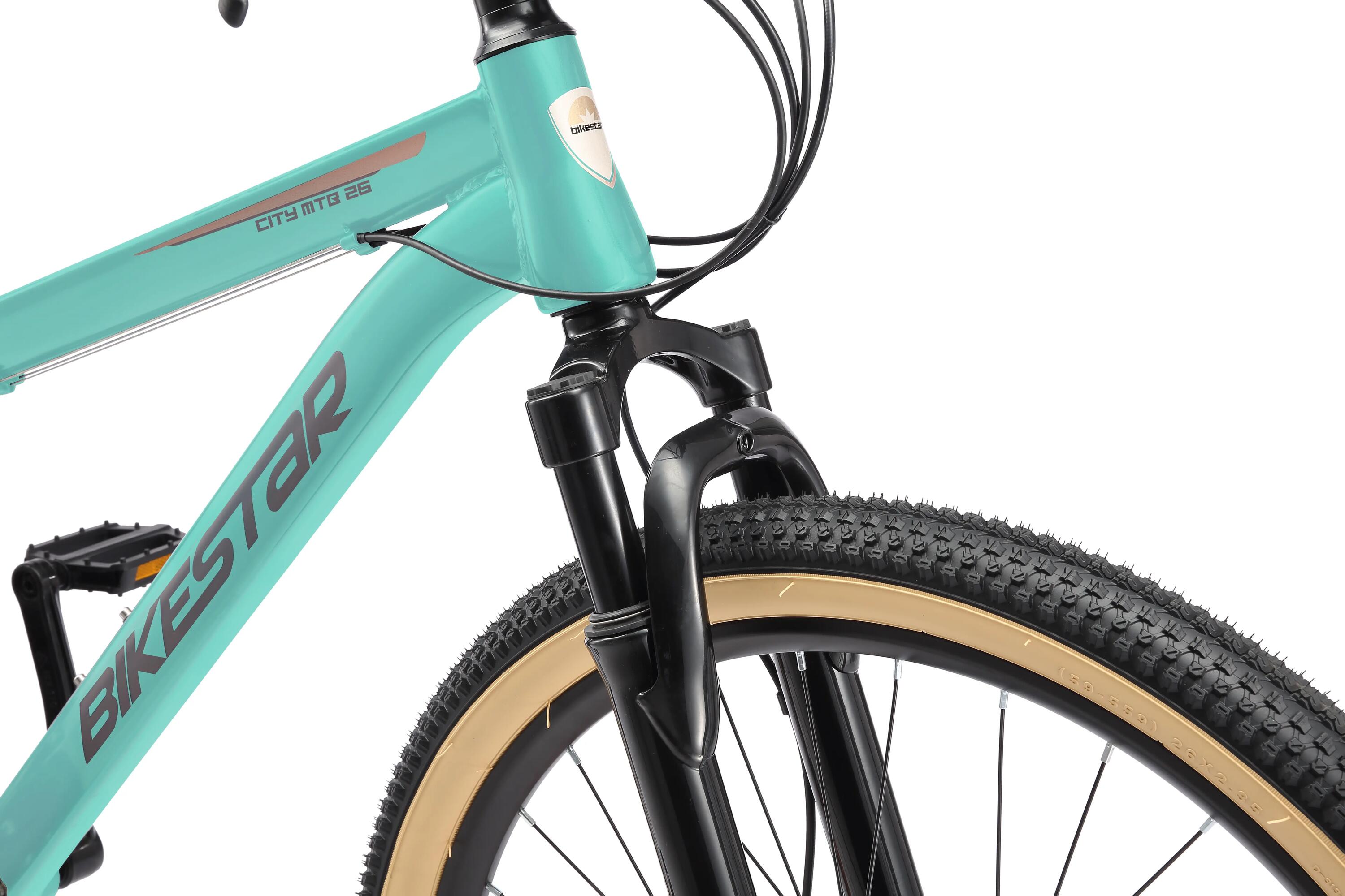 MTB Bicicleta de montaña 26", hardtail, 21 marchas, frenos de disco 9/13