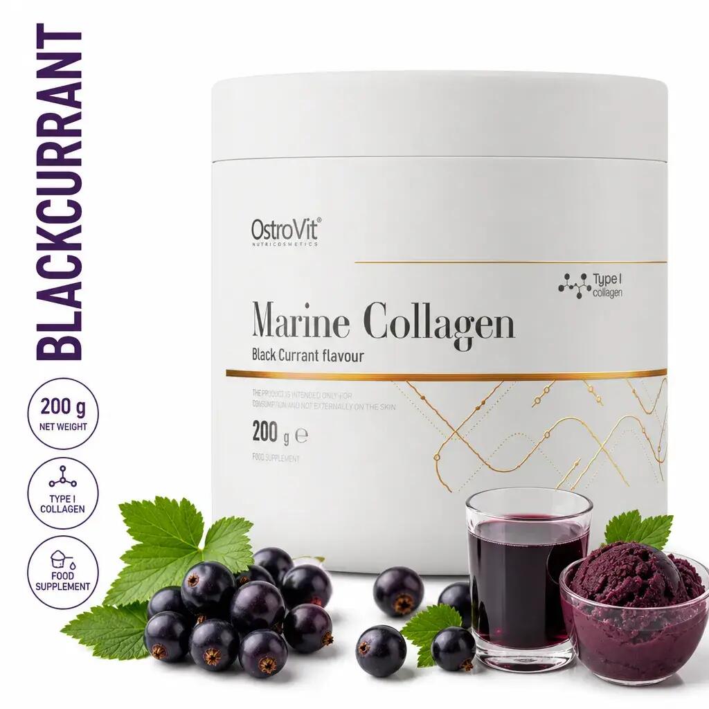 OstroVit Marine Collagen 200g Blackcurrant