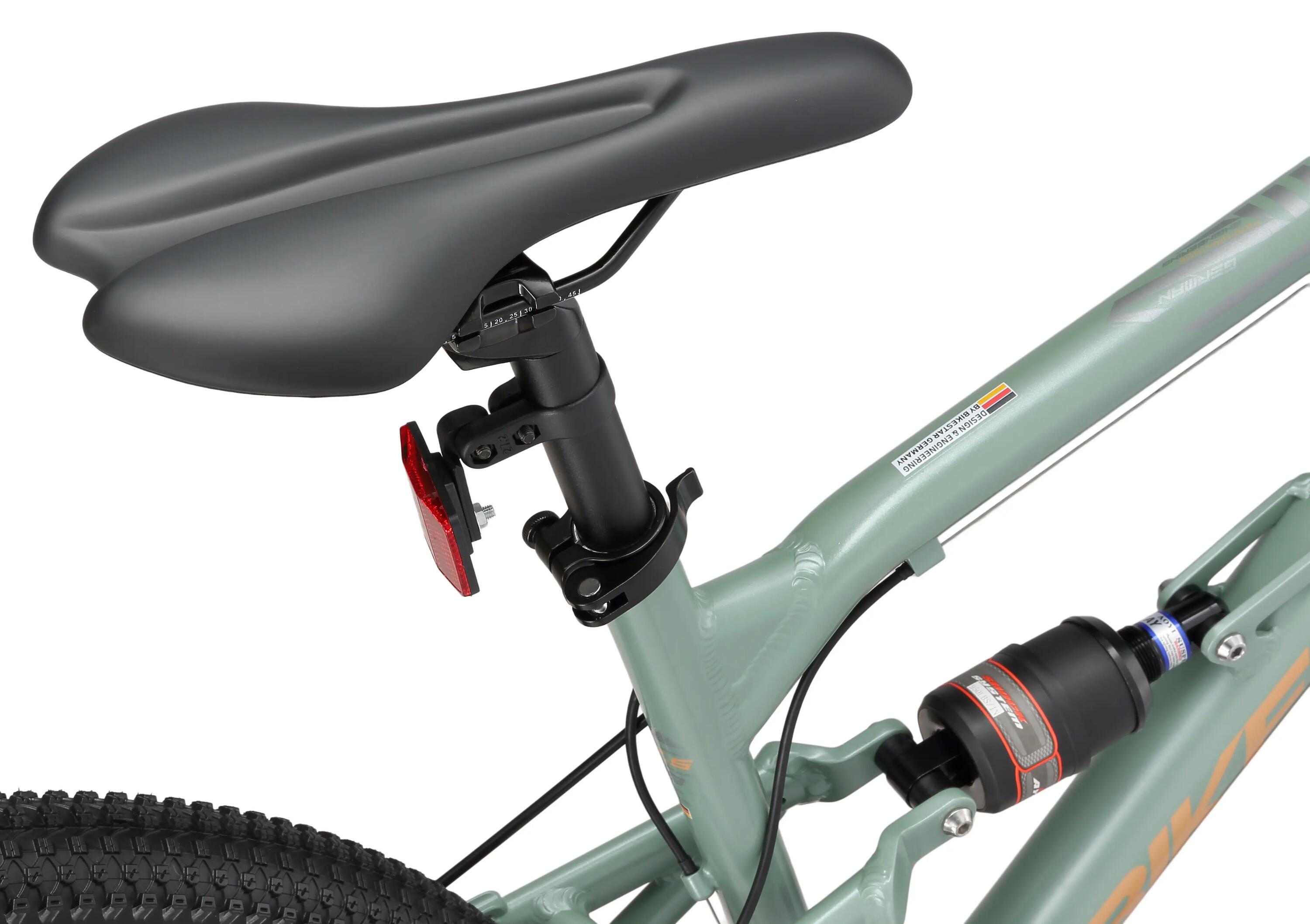 MTB fiets 29" aluminium, volledig geveerde, 21 versnellingen, schijfremmen 8/14
