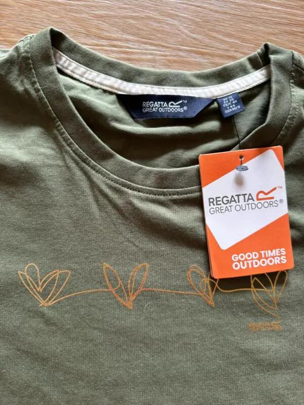 Entre Particuliers - REGATTA Tshirt Manches Femme Vert Kaki Imprimé 3/4