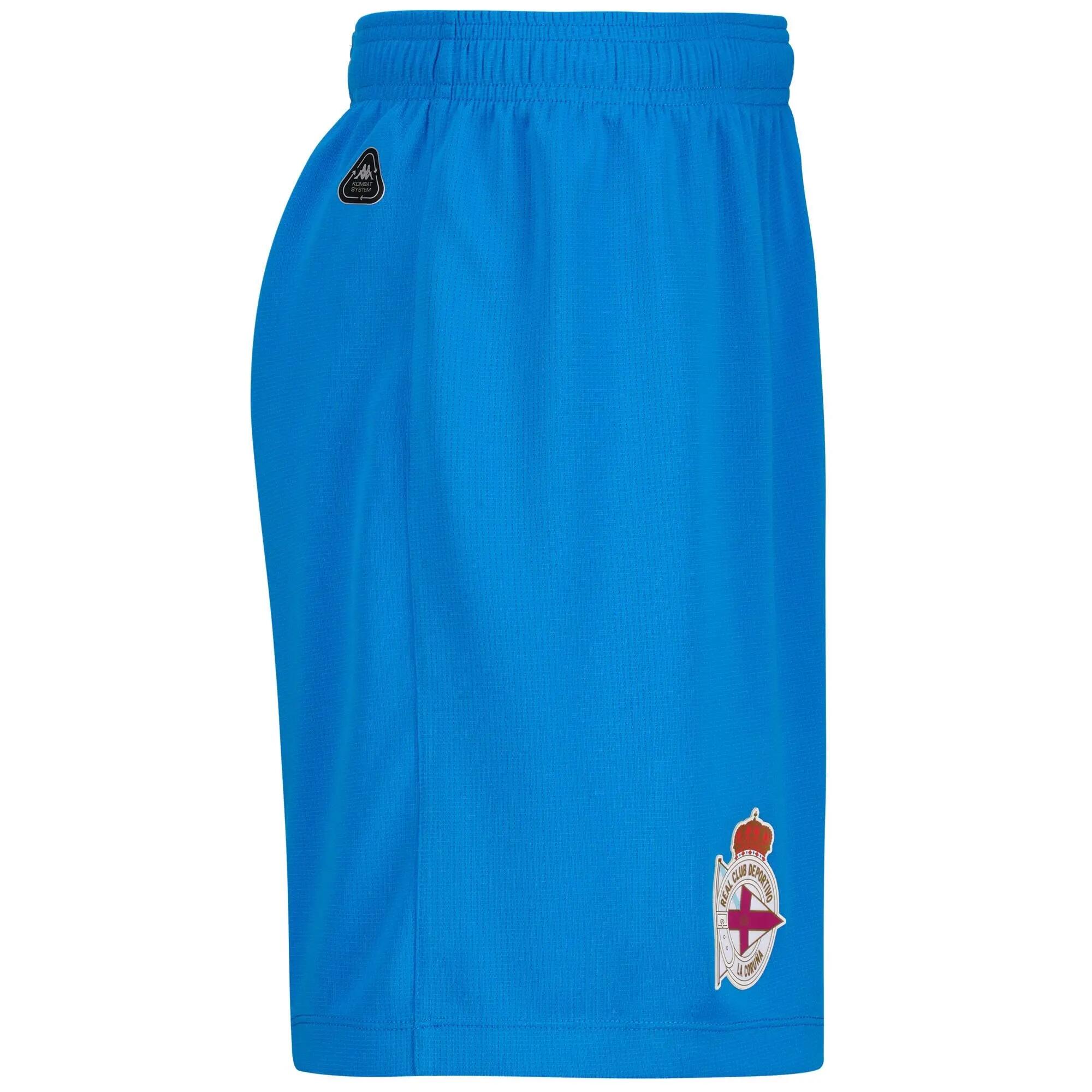 Pantaloncini sportivi da uomo in poliestere riciclato blu da calcio 2/6