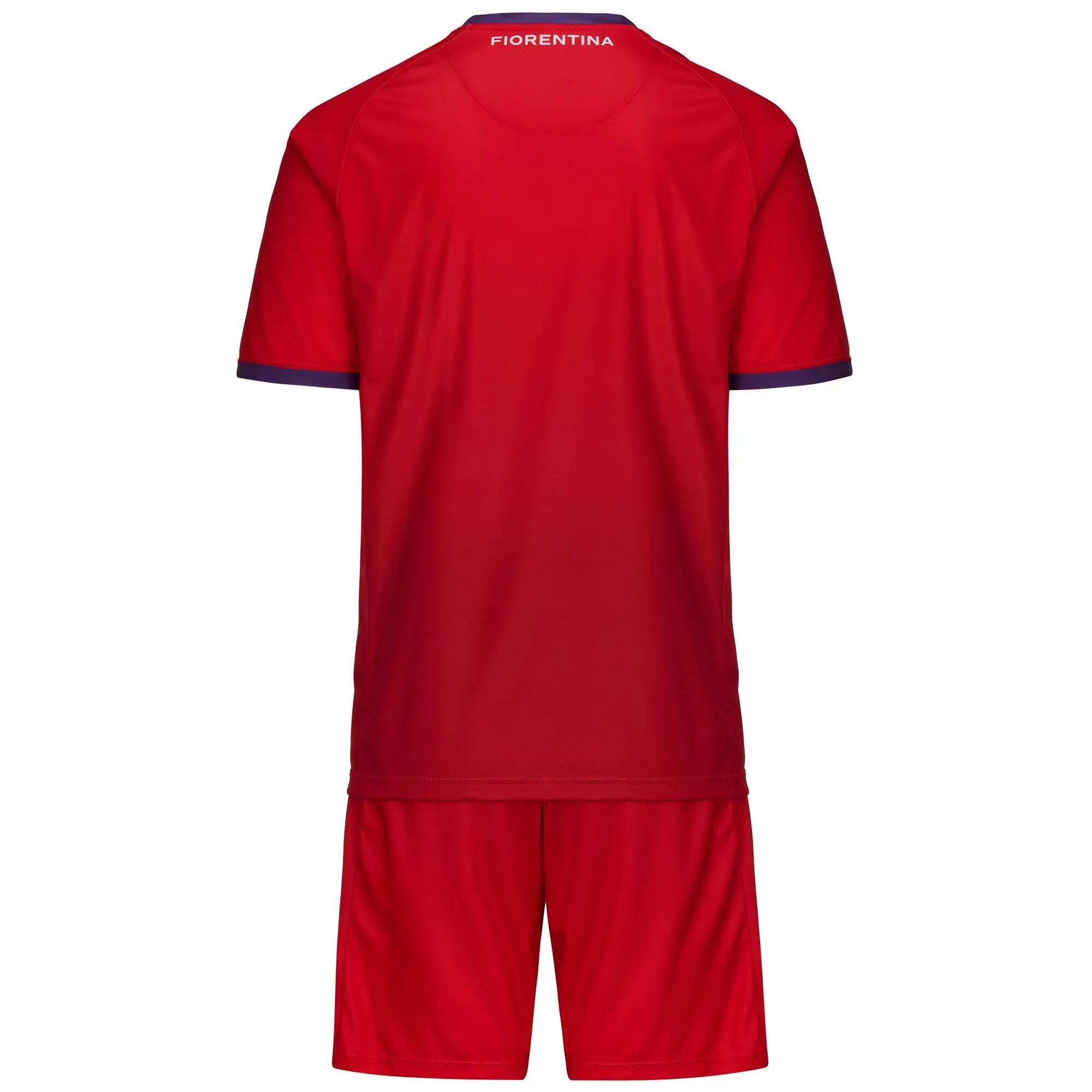 Completo T-Shirt Pantaloncino ACF Fiorentina da Bambino in Poliestere Rosso 3/5