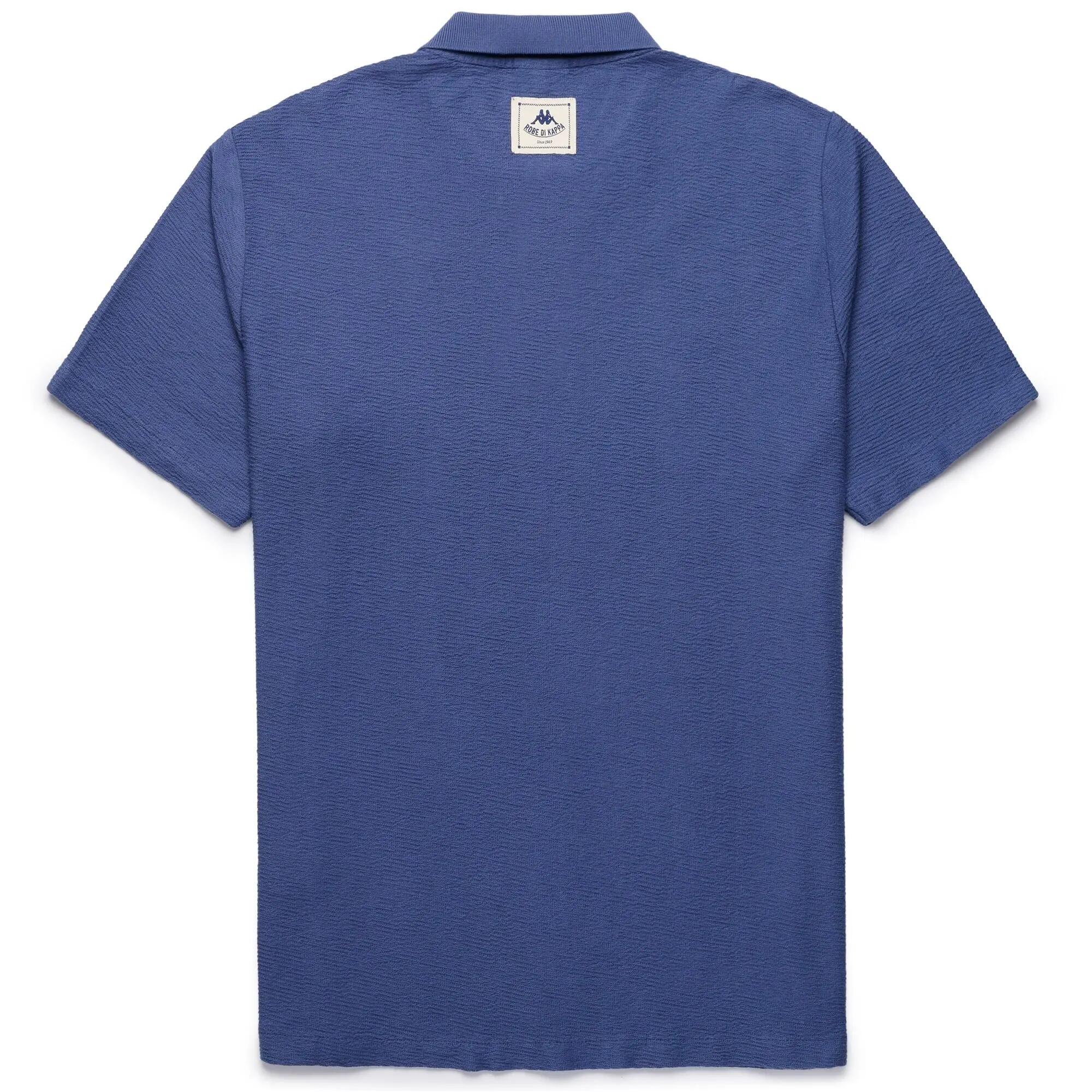 Polo da uomo in cotone blu da casual 2/2