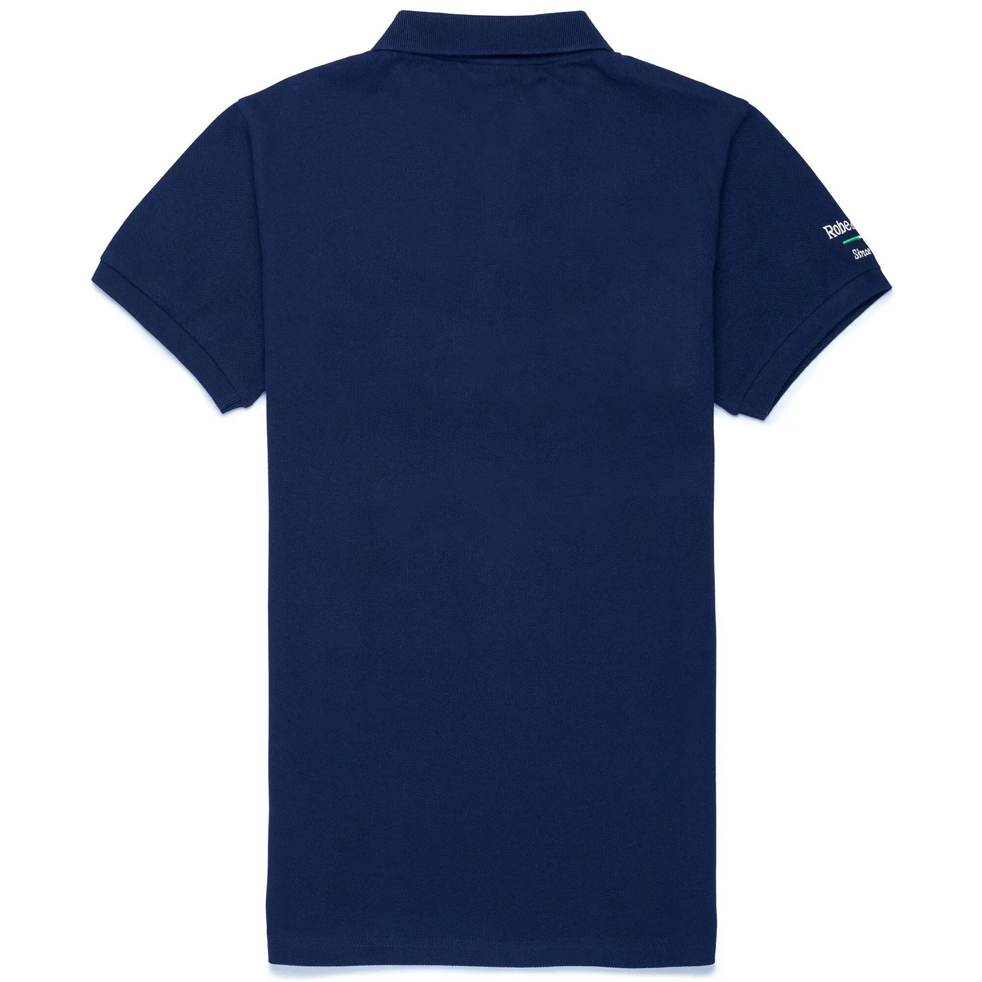 Polo da uomo in cotone blu da casual 2/2