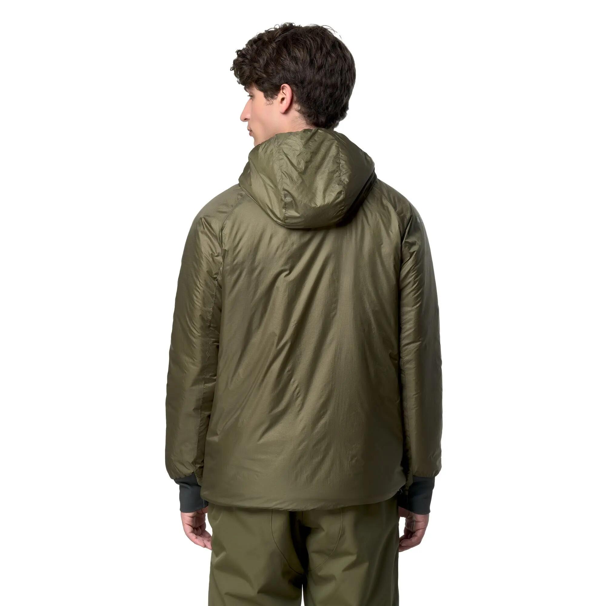 Giubbotto da uomo in nylon verde da sci 6/6